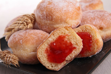 gourmet donuts with jam