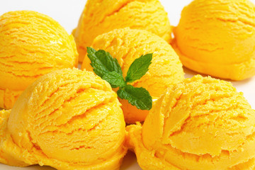 Yellow ice cream