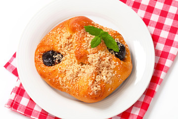 Plum jam filled pastry