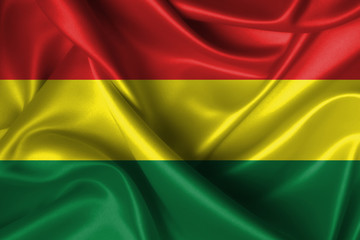Wavy Flag of Bolivia