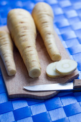 fresh parsnip roots