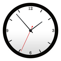 Black Wall Clock