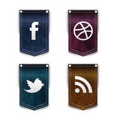 Social network icons set
