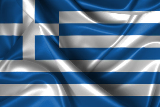 Wavy Flag of Greece