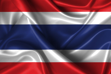 Wavy Flag of Thailand.