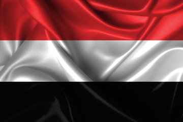 Wavy Flag of Yemen