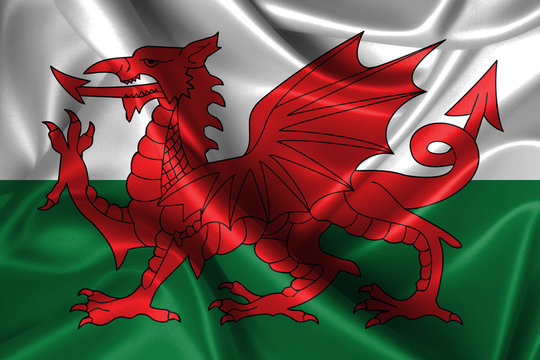 Wavy Flag of Wales