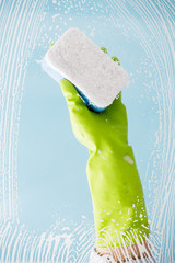 Cleaning - cleaning window pane