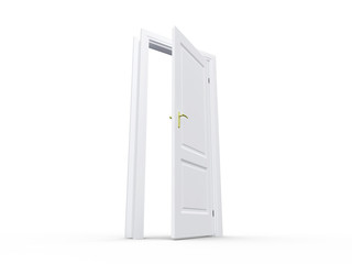 White Open Door