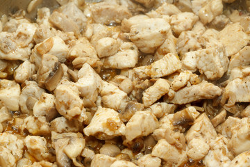 Cooking Roasted Chicken with Mushrooms