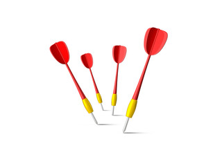Red Dart Arrows