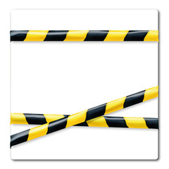 Flatterband Gelb Schwarz