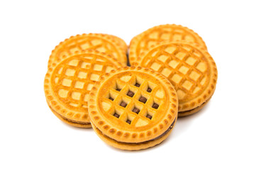 sandwich biscuits with chocolate filling