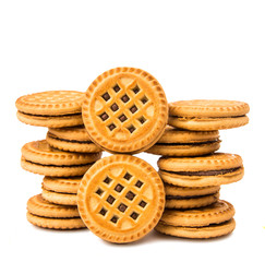 sandwich biscuits with chocolate filling