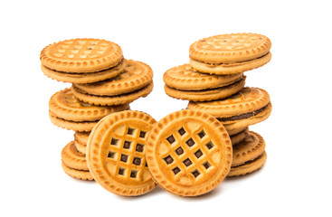 sandwich biscuits with chocolate filling