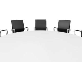 Conference Table and Office Chairs