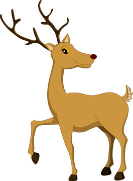 cute deer cartoon
