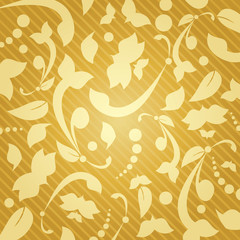 Gold Floral Background