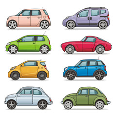 Fototapeta premium car icon set