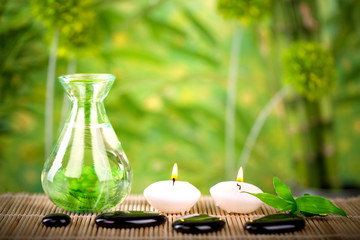 Wellness Konzept in natürlicher Umgebung
