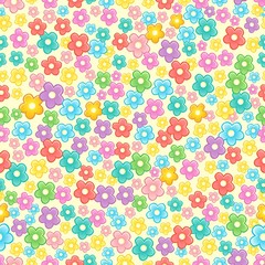 Seamless background flower topic 2