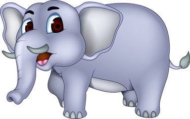 happy elephant cartoon