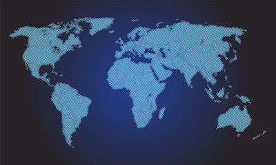 Fototapeta na wymiar stylizowana mapa świata