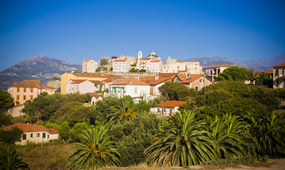 Obraz premium amazing Calvi town in Corsica, France