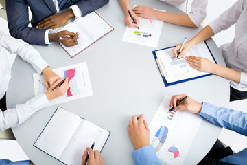 Image of business people hands