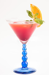 Tropical Fizz Champagne Cocktail vertical