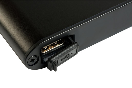 Waterproof, dust-protected USB port