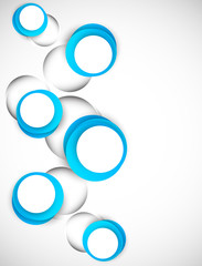 Abstract background with blue circles