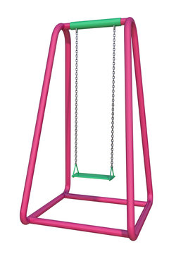 swing on a white background