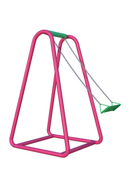 swing on a white background