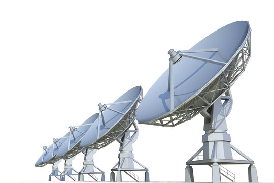 radar on a white background