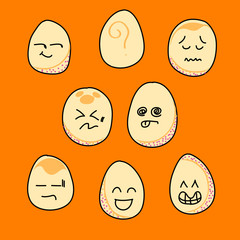 cartoon hand drawing emotion icon