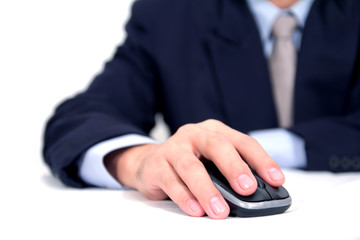 businessman using a mouse