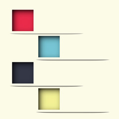 Obraz premium Modern Design template for infographics / numbered banners