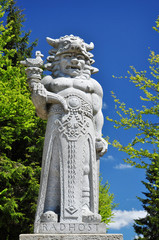 Radegast, statue on Radhost