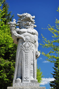 Radegast, statue on Radhost