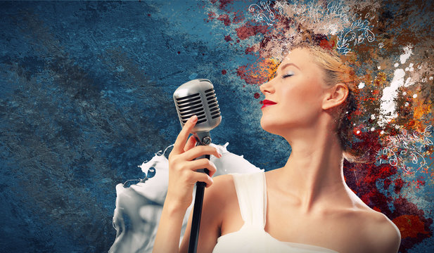 Image of female singer