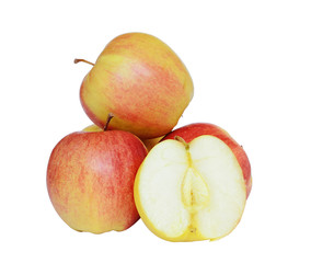 Apples isolated on white