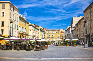 the city centre in Marseille , France