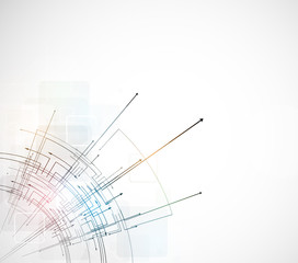 abstract bright circuit computer line technology business backgr