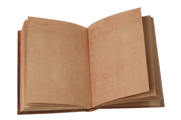 Old notebook open