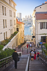 the city centre in Marseille , France