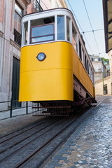 The Lavra funicular in Lisboa, Portugal