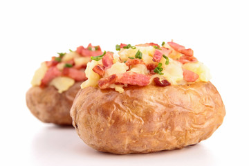 isolated baked potato