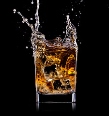 Close-up of glass with whisky