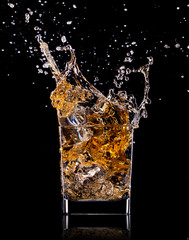 Close-up of glass with whisky